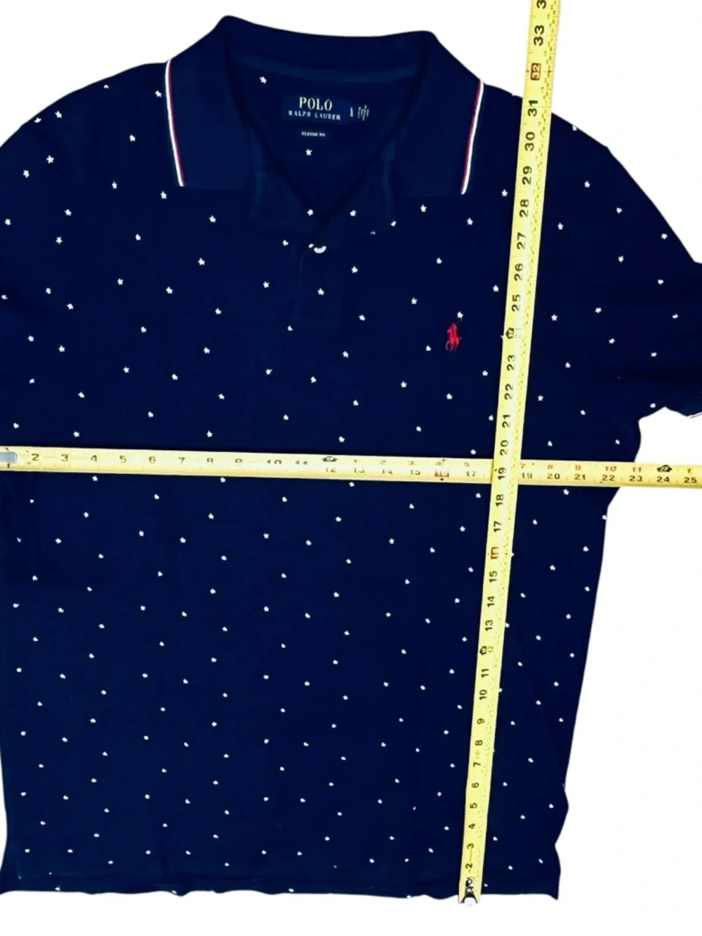 Polo Ralph Lauren Lot/2 Big Pony Polo Striped & Stars Shirt Men’s Classic Fit L